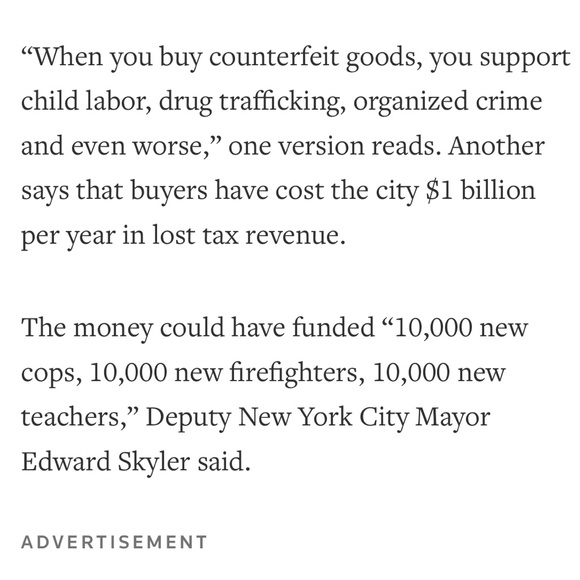 FAKE HANDBAGS HURT REAL PEOPLE - Picture 9 of 10